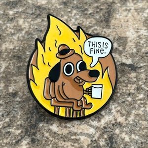 Dog Lover Funny This is fine brooch lapel pin‎ backpack pin